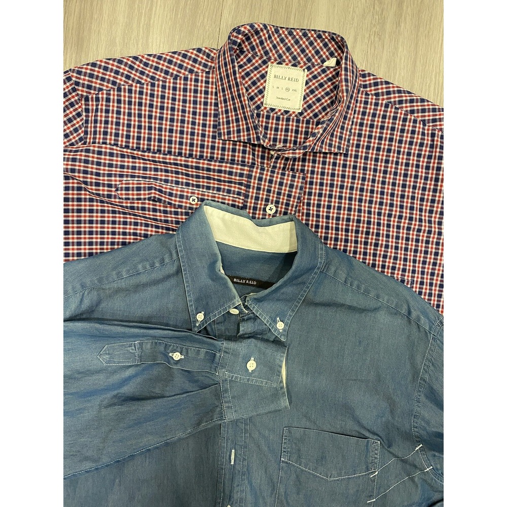 Billy Reid Shirt Mens XL (Lot Of 2) Button Up Shirts Long Sleeve